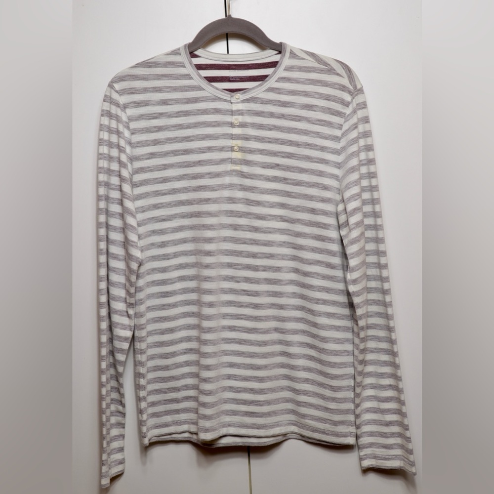 Long Sleeve Club Monaco Henley T Shirt